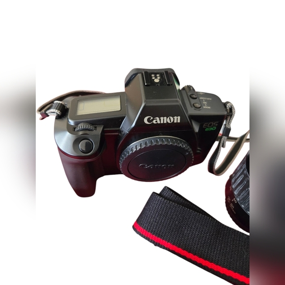 Vintage 1990s Canon EOS 300EZ Speedlite 630 Camera with Black Finish EUC - Picture 2 of 8